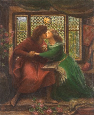 Paolo and Francesca da Rimini by Dante Gabriel Charles Rossetti